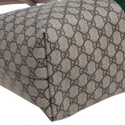 Pre Owned Gucci Beige/Ebony GG Supreme Canvas Medium Ophidia Tote