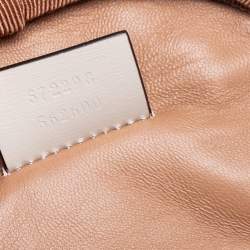 Pre Owned Gucci Off Whie Leather Trapuntata Crossbody Bag
