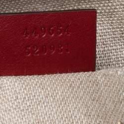 مملوكة مسبقًا حقيبة ميني دوم غوتشي  جلد ميكروغوتشيسيما أحمر