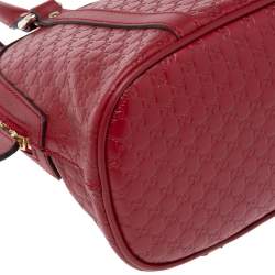 مملوكة مسبقًا حقيبة ميني دوم غوتشي  جلد ميكروغوتشيسيما أحمر