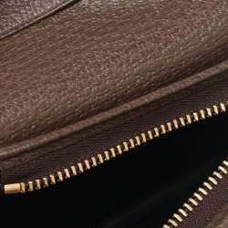 Gucci Beige/Brown GG Supreme Canvas and Leather Ophidia Web Compact Wallet