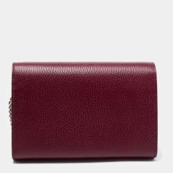 مملوكة مسبقًا Gucci Dark Red Leather Dionysus Wallet On Chain