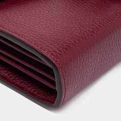 مملوكة مسبقًا Gucci Dark Red Leather Dionysus Wallet On Chain