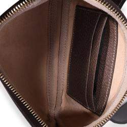 Gucci Brown GG Supreme Canvas Web Small Ophidia Belt Bag