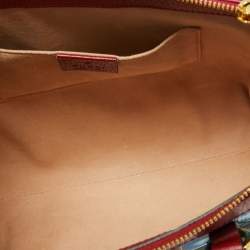 Pre Owned Gucci Multicolor GG Supreme Flora Canvas and Leather Small Ophidia Tote