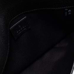 Pre Owned Gucci Beige/Black GG Wool And Leather Belt Bag