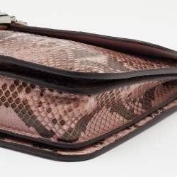 Gucci Pink/Brown Python  Jackie Clutch
