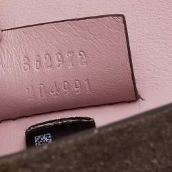 Gucci Pink/Brown Python  Jackie Clutch