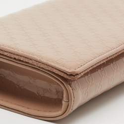 مملوكة مسبقًا محفظة كونتيننتال غوتشي جلد ميكروغوتشيسيما بيج