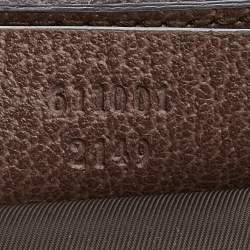 Pre Owned Gucci Beige/Brown GG Supreme Canvas And Leather Ophidia Cosmetic Bag