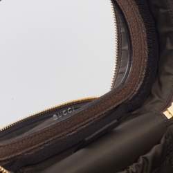 Pre Owned Gucci Beige/Brown GG Supreme Canvas And Leather Ophidia Cosmetic Bag