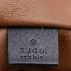 Pre Owned Gucci Brown/Black Suede and Patent Leather Large Rajah Tote