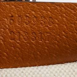 Pre Owned Gucci x Disney Brown GG Supreme Canvas and Leather Mini Mickey Mouse Round Shoulder Bag