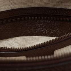 Pre Owned Gucci Beige/Ebony GG Supreme Canvas and Leather Small Ophidia Backpack