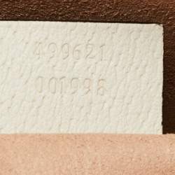 Pre Owned Gucci White Leather Small Ophidia Shoulder Bag