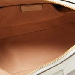 Pre Owned Gucci White Leather Small Ophidia Shoulder Bag