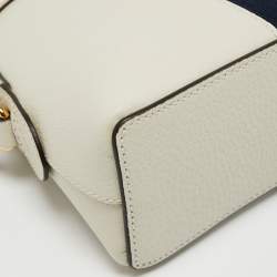 Pre Owned Gucci White Leather Small Ophidia Shoulder Bag