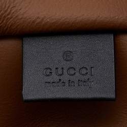 Gucci Brown/Black Suede and Patent Leather Large Rajah Tote