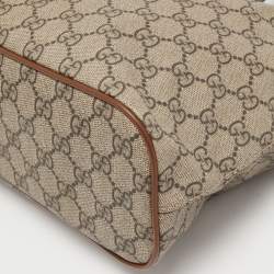 Gucci Brown/Beige GG Supreme Canvas Small Tote