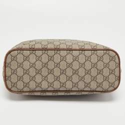 Gucci Brown/Beige GG Supreme Canvas Small Tote