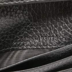 Pre Owned Gucci Black Leather GG Marmont Flap Card Case