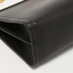 Gucci Black Leather Medium Ophidia GG Shoulder Bag