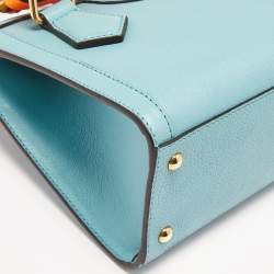 Pre Owned Gucci Mint Green Leather Mini Diana Tote
