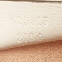 Gucci White/Beige GG Supreme Canvas and Leather Mini Horsebit 1955 Bag