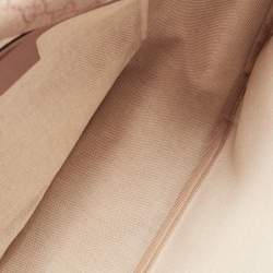 Pre Owned Gucci Old Rose/Beige GG Supreme Canvas Messenger Bag