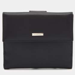 Gucci Black Leather Trifold Wallet