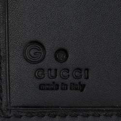 Gucci Black Leather Trifold Wallet