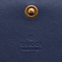 Gucci Multicolor Flora Print Zumi Canvas and Leather Card Case