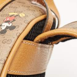 Pre Owned Gucci x Disney Tan/Beige Micro GG Supreme Canvas Small Mickey Backpack