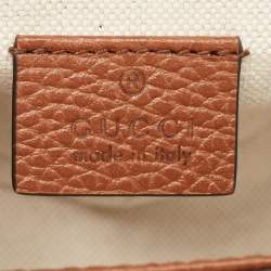 Pre Owned Gucci Blue/Brown GG Denim and Leather Mini Horsebit 1955 Crossbody Bag