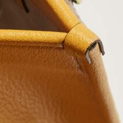 Pre Owned Gucci Multicolor Woven Fabric and Leather Square G Capri Stripe Tote