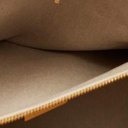 Pre Owned Gucci Multicolor Woven Fabric and Leather Square G Capri Stripe Tote