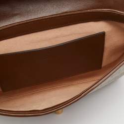 Pre Owned Gucci Beige GG Supreme Canvas and Leather Jackie 1961 Belt Bag