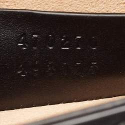 Pre Owned Gucci Black Leather Mini Web Sylvie Top Handle Bag