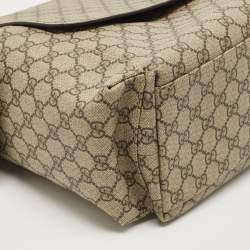 Pre Owned Gucci Beige/Ebony GG Supreme Canvas Baby Changing Bag