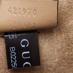Gucci Beige GG Supreme Canvas and Suede Mini Dionysus Shoulder Bag
