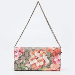 Gucci Multicolor GG Supreme Canvas and Leather Dionysus Blooms Wallet On Chain