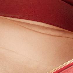 Gucci Red GG Supreme Canvas and Leather Floral Ophidia Backpack
