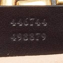 Gucci Black Matelassé Leather Mini GG Marmont Shoulder Bag
