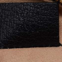 Pre Owned Gucci Black Leather Mini Ophidia Round Shoulder Bag