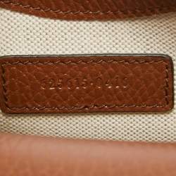 Pre Owned Gucci Brown/Blue GG Denim Mini Horsebit 1955 Crossbody Bag