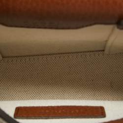 Pre Owned Gucci Brown/Blue GG Denim Mini Horsebit 1955 Crossbody Bag