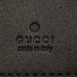 Gucci Black/Navy Blue Suede and Patent Leather Ophidia Belt Bag