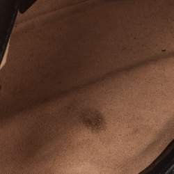 Pre Owned Gucci Black Matelassé Leather Super Mini GG Marmont Shoulder Bag