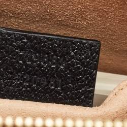 Gucci Black Leather Small Web Ophidia GG Shoulder Bag