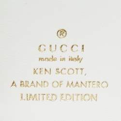 Gucci x Ken Scott Multicolor Floral Print Leather GG Marmont Card Case